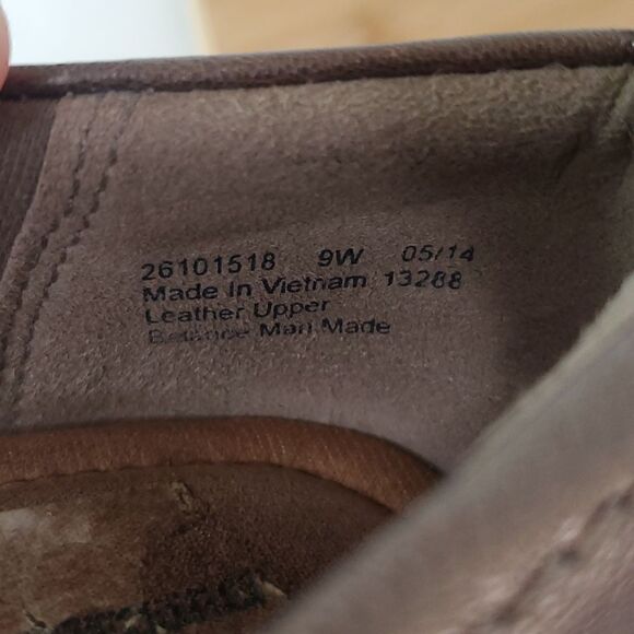 Clarks Collection Ballet Flats Brown Bronze Comfort Shoes Size 9W - Picture 9 of 11